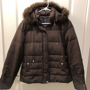 Brown winter coat